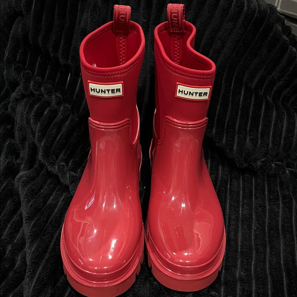 Hunter Women’s Glossy Red Boots